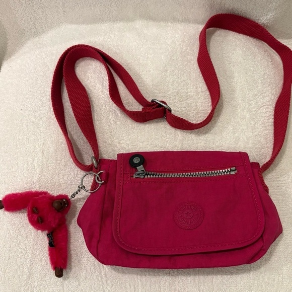 Kipling Handbags - Kipling Pink Crossbody Bag adjustable strap all ages
